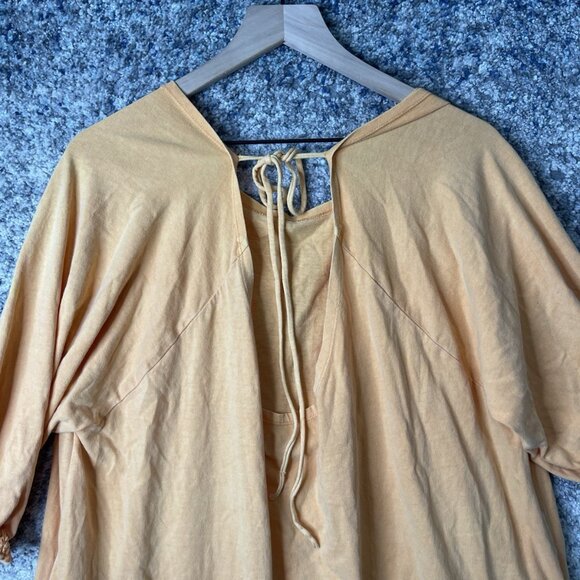 FP Beach Free People Jenny Mini Dress Orange Melo Pearl Size Medium - Picture 9 of 10